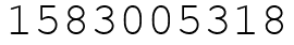 Число 1583005318.