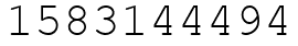 Число 1583144494.
