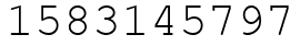 Число 1583145797.
