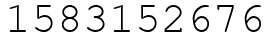 Число 1583152676.