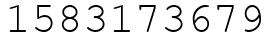 Число 1583173679.