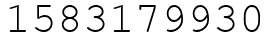 Число 1583179930.