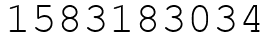 Число 1583183034.