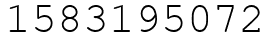 Число 1583195072.