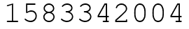 Число 1583342004.