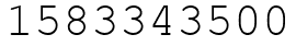 Число 1583343500.