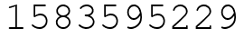 Число 1583595229.