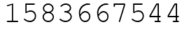 Число 1583667544.