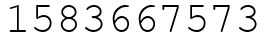 Число 1583667573.