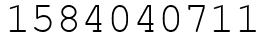 Число 1584040711.