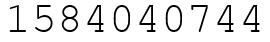 Число 1584040744.