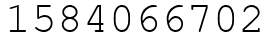 Число 1584066702.