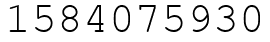Число 1584075930.