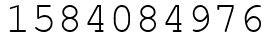 Число 1584084976.
