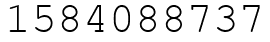 Число 1584088737.