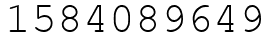 Число 1584089649.