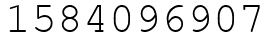 Число 1584096907.