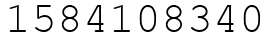 Число 1584108340.