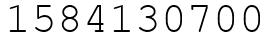 Число 1584130700.