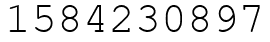 Число 1584230897.