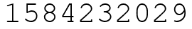 Число 1584232029.