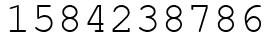 Число 1584238786.