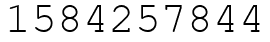 Число 1584257844.