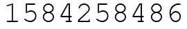 Число 1584258486.