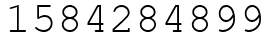 Число 1584284899.