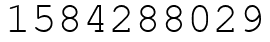 Число 1584288029.