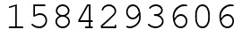 Число 1584293606.