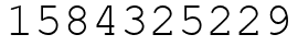 Число 1584325229.