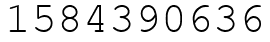 Число 1584390636.