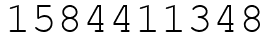 Число 1584411348.