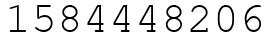 Число 1584448206.