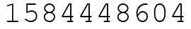 Число 1584448604.