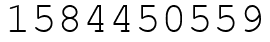 Число 1584450559.