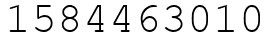 Число 1584463010.