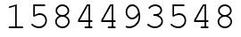 Число 1584493548.