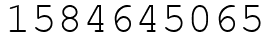Число 1584645065.