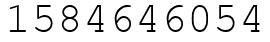 Число 1584646054.
