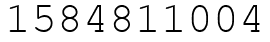 Число 1584811004.