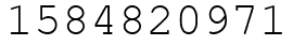 Число 1584820971.