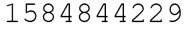 Число 1584844229.