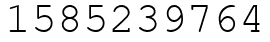 Число 1585239764.