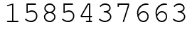 Число 1585437663.
