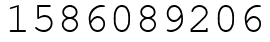 Число 1586089206.