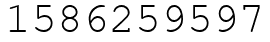 Число 1586259597.