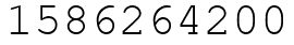 Число 1586264200.