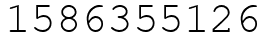 Число 1586355126.